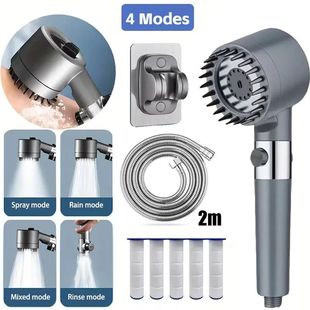 Four modes shower filter head massage showerhead replete for
