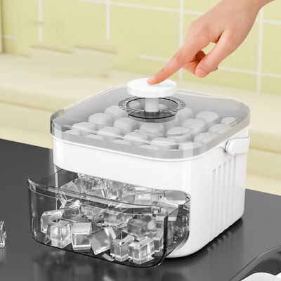 50-Cube Ice Maker with Easy Press Cap with Easy-press Lid La