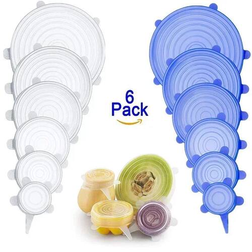 Adjustable Elastic Silicone Lid For Kitchen Accessory Food S