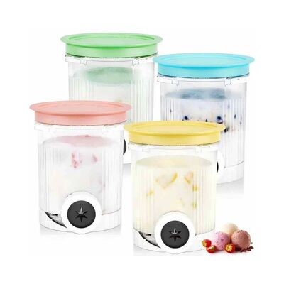 4 Pack Swirl Pints Cup for Ninja NC701 NC700 Series Soft Ser