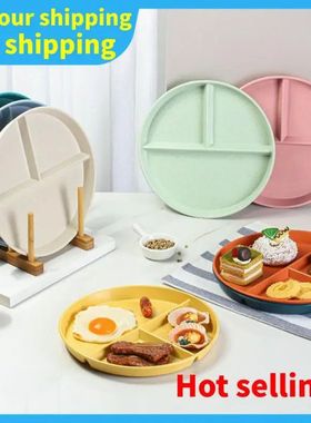 Portion Control Plate For Adults Women Weight Loss Round Bar