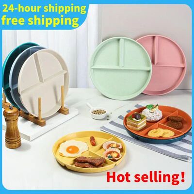 Portion Control Plate For Adults Women Weight Loss Round Bar