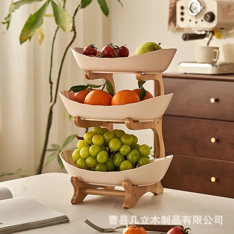 Fruit Plate Plastic Snack Dish Creative Modern Dried Fruit B
