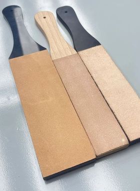 Double Side Leather Strop for Knife Sharpening Stropping Blo