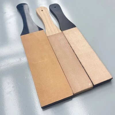 Double Side Leather Strop for Knife Sharpening Stropping Blo