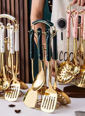 Gold Cutlery Set Stainless Steel Golden Knives Forks Spoons