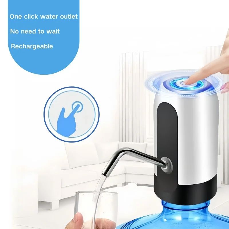 1-2pc Water Bottle Pump Charging One Click Auto Switch Drink