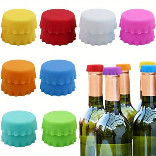 Silicone Rubber Bottle Caps Reusable Durable Seal Wine Stopp