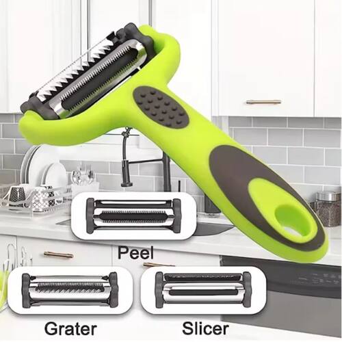 Multifunction Peeler Three in One Slicer 3 in 1 for Melon Po