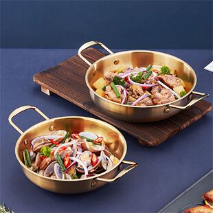 Stainless Steel Cookware Saucepan Dry Pots with Handle Home