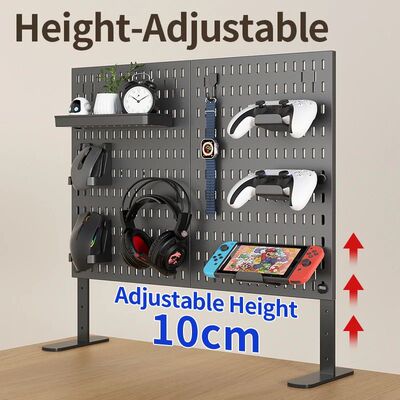 Home Furniture Storage Pegboard: Desktop Standing Height-Sto