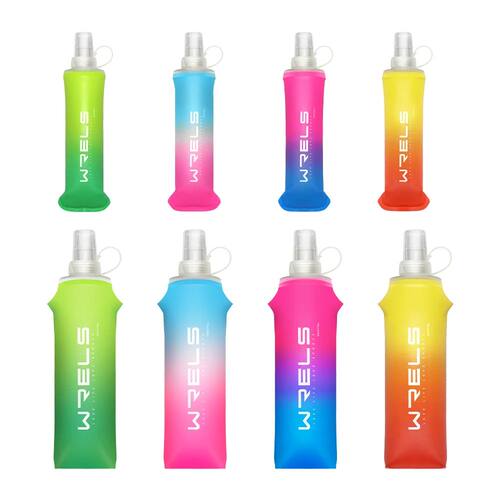 Sport Water?Bottle TPU Folding Soft Flask Drink Portable Wat