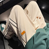 灯芯绒裤 潮 加厚加绒青少年学生松紧腰休闲长裤 子男2026新款 秋冬季