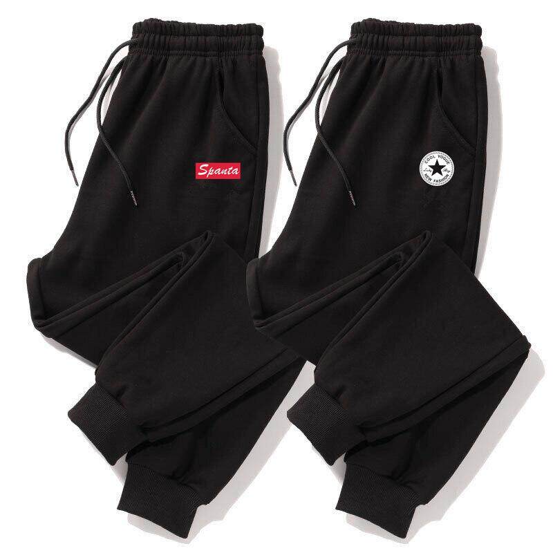 束脚卫裤男休闲运动秋冬季2026新款宽松黑色百搭哈伦裤子ins潮流