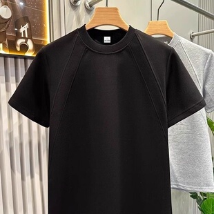 夏季干活穿的衣服耐磨耐脏工地工人薄款修身打底短袖大码运动t恤