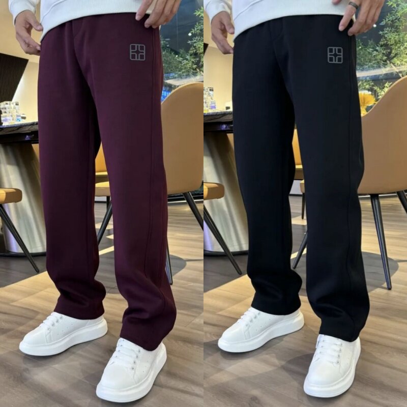 捡漏外贸原单尾货清仓休闲卫裤男士秋冬季直筒宽松裤子加绒加厚潮