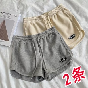 三分短裤男士运动夏季跑步薄款中裤子女休闲马裤日系沙滩宽松裤衩
