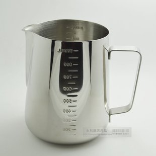 加厚304不锈钢1000ml尖嘴拉花杯带刻度量杯茶缸打奶泡花式咖啡1L
