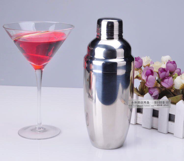 550ml 日式鸡尾酒调酒器具 不锈钢调酒杯 摇酒器 摇酒壶 雪克壶