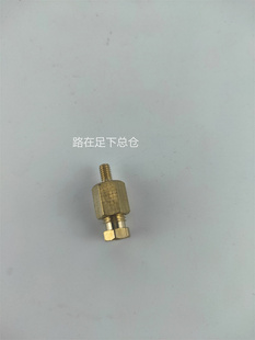 4MM卡套直通接头 1分 PD润滑油管接头铜管卡套内卡头直接直通M6