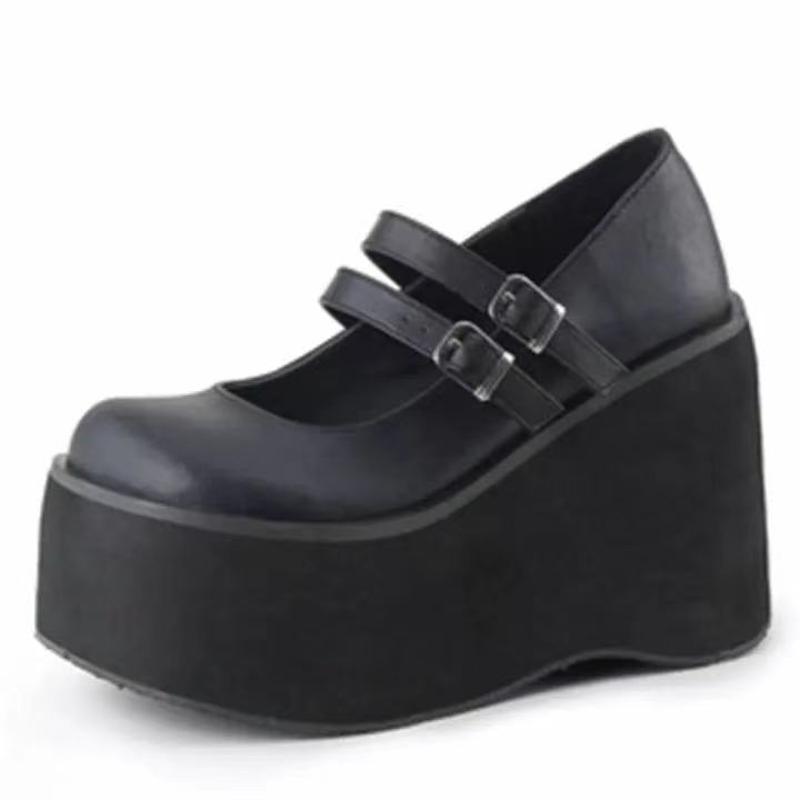 women platform shoes single shoes Mary Jane shoes big size4