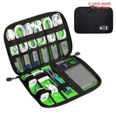 Cable Organizer Storage Bag System Kit Case USB Data Cable