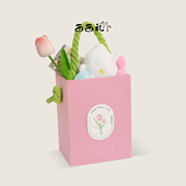 西西礼38女神节伴手礼定制粉红玫红手提盒三八节送员工闺蜜实用礼