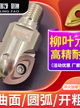 BCF/MSW/R216柳叶锁牙头R8R10R12.5R15刀片戴杰/日立同款锁牙刀头