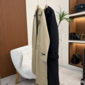 WTZ23552 87羊毛13桑蚕丝 风衣