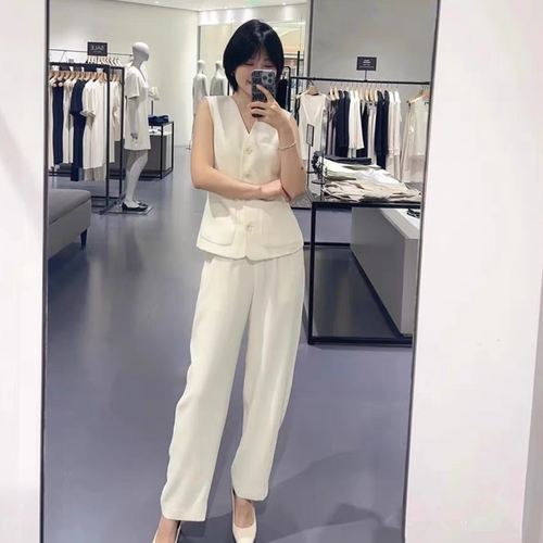 夏季神裤# TH進口三醋酸混纺松紧腰轻薄凉快宽松显瘦休闲裤女新款