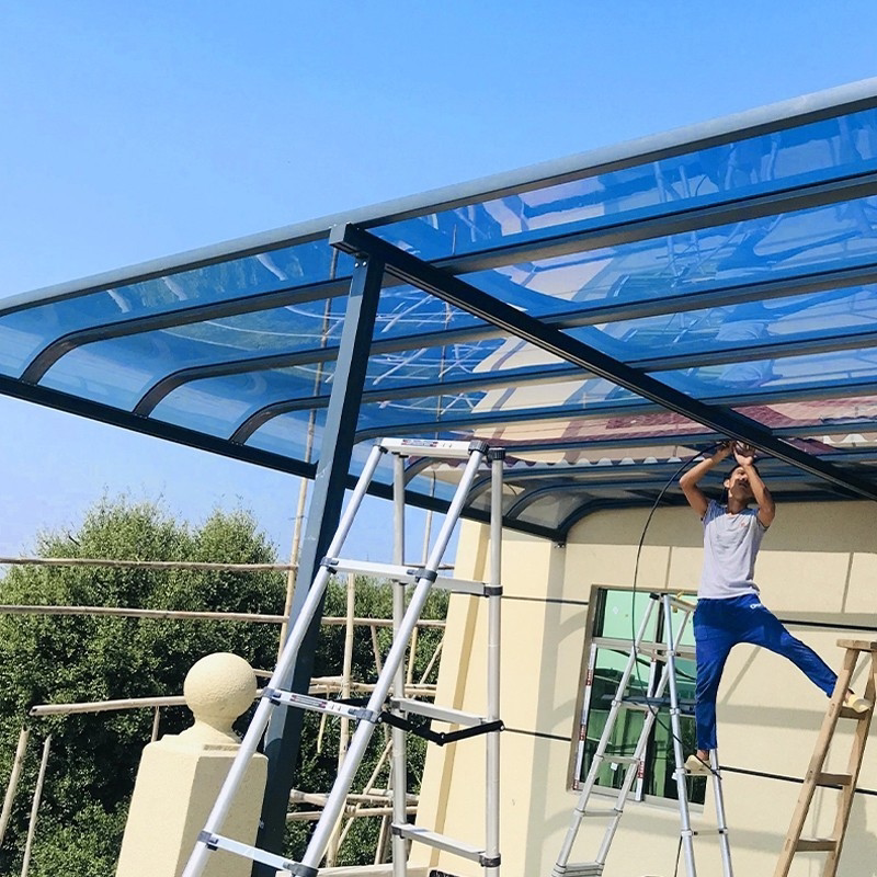 铝合金雨棚户外防雨屋檐家用雨篷庭院露台遮阳农村院子别墅阳光棚
