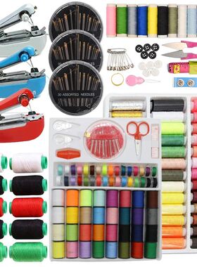 Sewing Kit Mini Manual Sewing Machine Needle Thread Set Hous