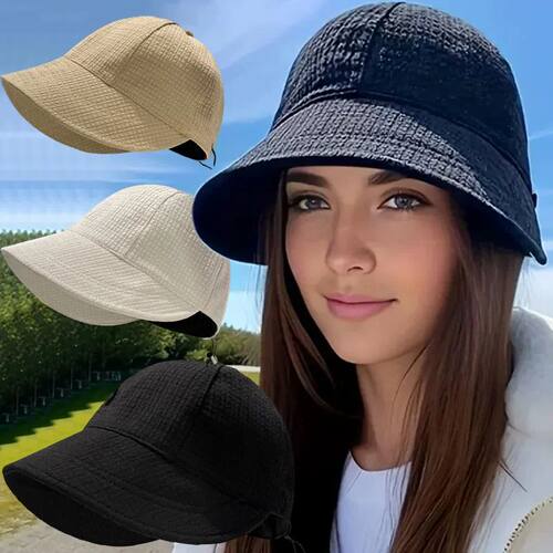 Women Foldable Sunhat Summer Outdoors Beach Fisherman Hat Su