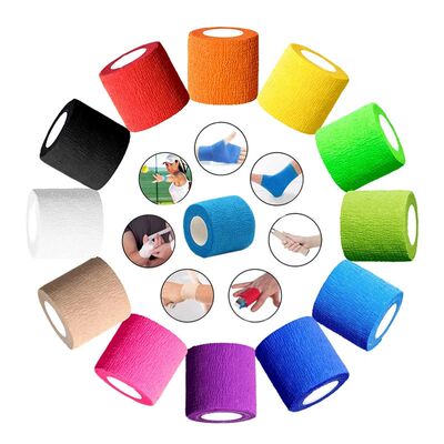 Sports Bandage Elastic Elastoplast Self Adhesive Tape Protec