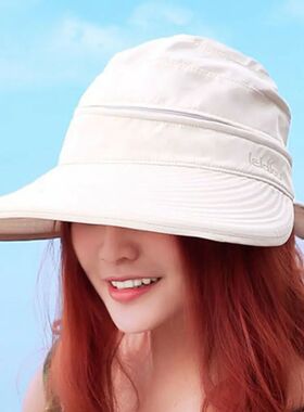 Women Ladies Outdoor Cap Anti-UV Summer Visor Sun Hat Wide B