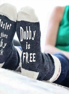 Autumn Spring Women Wine Socks Knitted Letter Cute Meia Funn