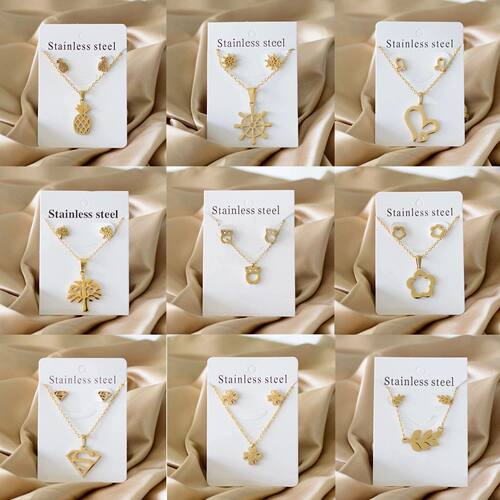 серьги Animals Plants Flowers Butterfly Necklace Earri
