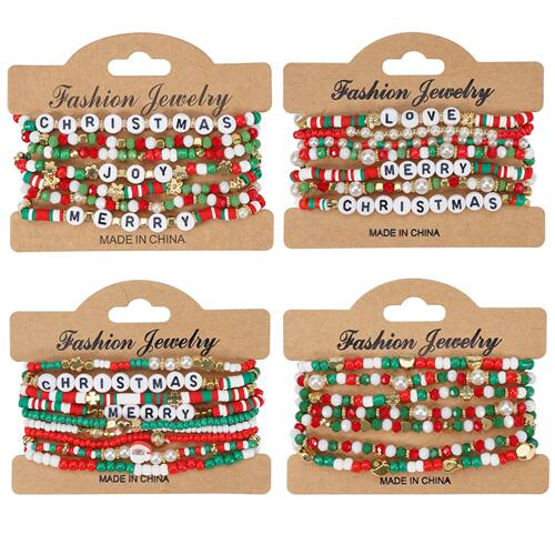 Christmas charm beads female bracelet Christmas lovely beaut
