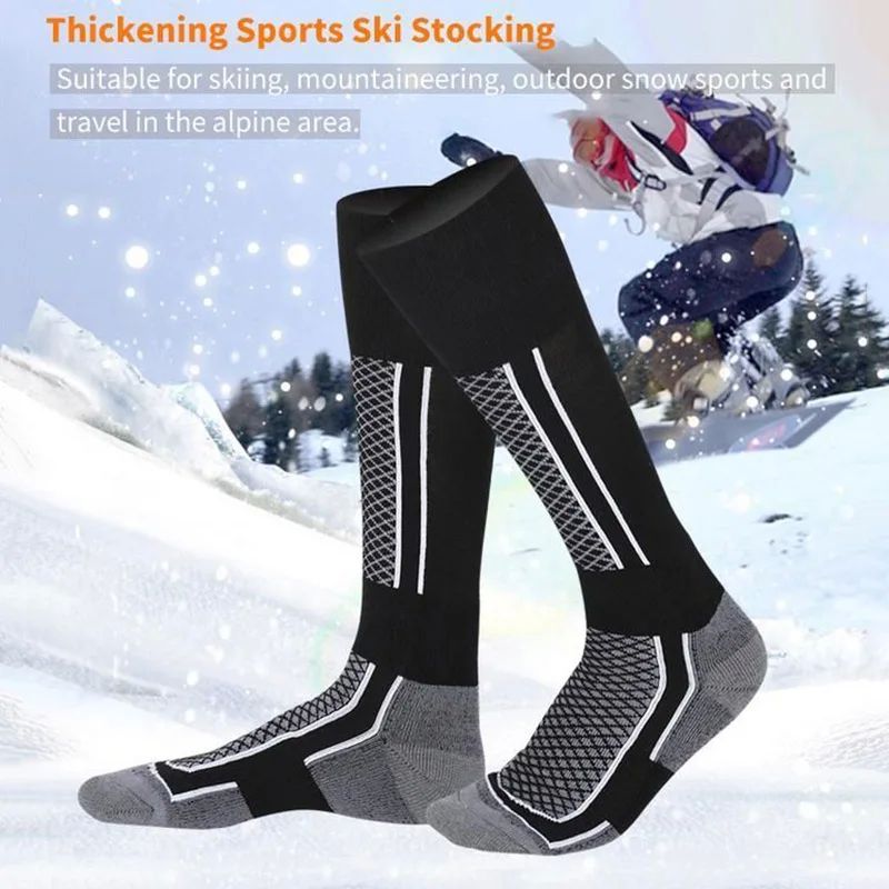 1 Pair Winter Warm Thickeing Ski Stokings Hiking Soks For Wo