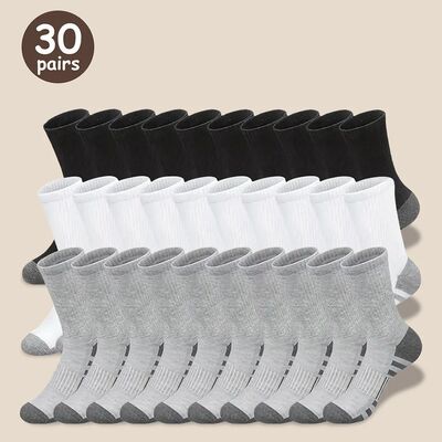 10/30 Pairs Of High-Quality Men's Workwear Socks, Unisex Spo