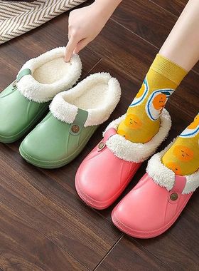 Comwarm Winter Women's Fuzzy Clogs Slippers Garden Shoes Sof