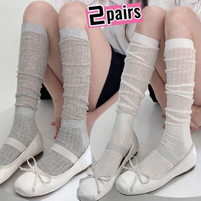 1/2pairs Ballet Stockings Women Girls JK Lolita Thigh High L