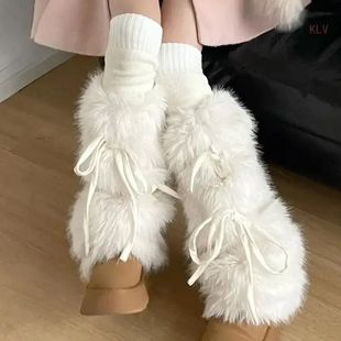 JK Girls Boot Cuffs Leg Warmers Women Winter Warm Sweet Ribb