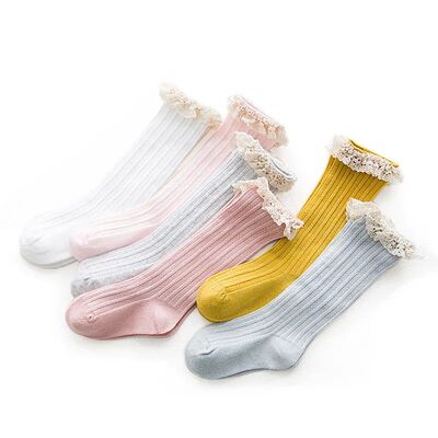 Lawadka Kid Princess Girls Socks Children's Knee High Socks