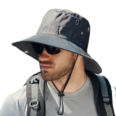 Men's Sunshade Large Eaves Sun Hat Riding Hiking Fishing Out