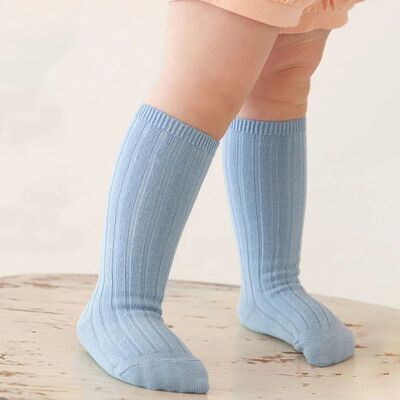 13 Colors Boys And Girls Cotton Socks Casual Ribbed Knee Hig