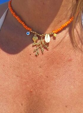 Bohemian Shell Strawberry Devil's Eye Various Pendants Neckl