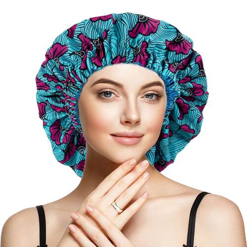 Double Layer Satin Bonnet Silky Sleep Cap for Women Extra La