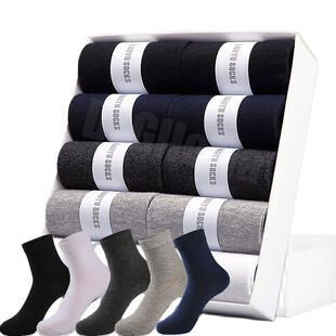 3/5Pairs Business Men Socks New Style Black Soft Mens Cotton