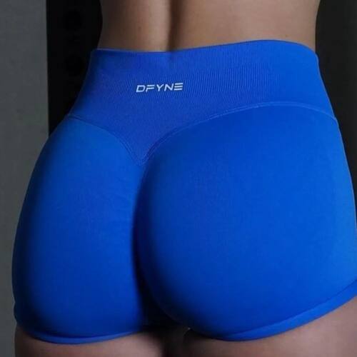 Dfyne Impact Shorts 4.5'' Low Waist Seamless Yoga Shorts Scr